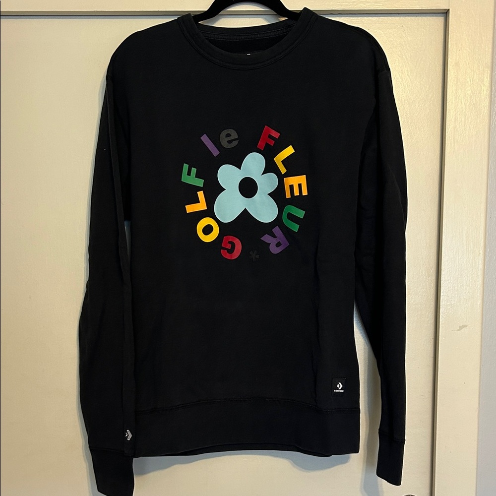 Tyler the Creator GOLF le Fleur Black Crewneck Sweatshirt